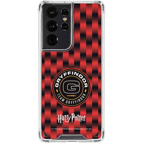 Wizarding Worlds Harry Potter Team Gryffindor Galaxy S21 Ultra 5G Clear Case